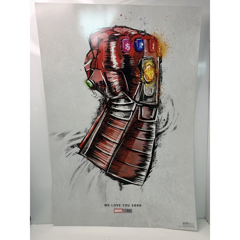 Marvel Studios Iron‎ Man "We Love You 3000" Poster 19x13 – 2019
